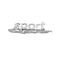 Αυτοκόλλητo Χρωμίου 3D ''Sport&Fire'' 16cm x 4cm 1 Τεμάχιο