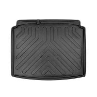 Πατάκι Πορτ-Παγκάζ 3D Σκαφάκι Από Λάστιχο TPE Για Skoda Rapid Hatchback 2013- Μαύρο Rizline