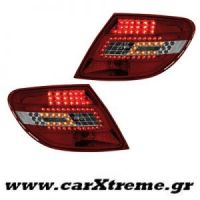 Φανάρι Πίσω Red Crystal Led Mercedes Benz C W204 07+