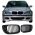 Καρδιές Μάσκας Για Bmw 3 E46 02-05 Sedan/Touring Μαύρο Ματ 2 Τεμάχια