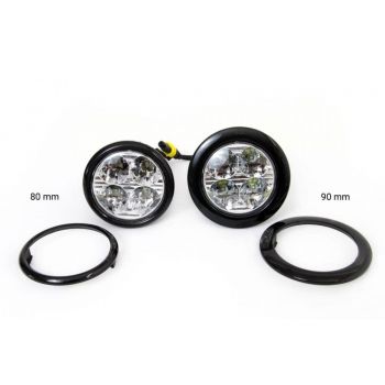 DRL Set Φώτα Ημέρας Universal Στρόγγυλα DRL 510HP 12-24 Volt 11.16 Watt 70mm-90mm 2 Τεμάχια