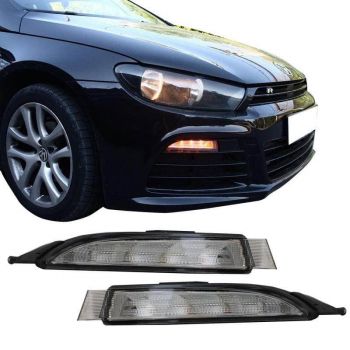 Μπροστινός Προφυλακτήρας Για VW Scirocco 08-14 R20 Look Με DRL