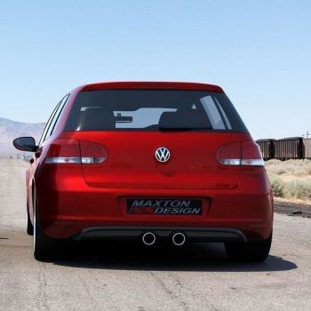 Diffuser Πίσω Προφυλακτήρα Για VW Golf VI (6) 08-12 R32 Look Golf 5 Γυαλιστερό Μαύρο Maxton Design Από Abs Πλαστικό 1 Τεμάχιο