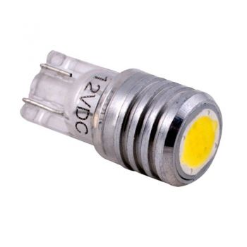 Λάμπες Led T10 12volt 1watt Λευκές Racesport LIT539C 2 Τεμάχια