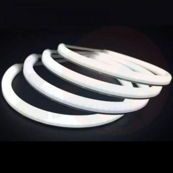 Angel Eyes LED Kit Για Bmw X5 E53 99-06 2x127mm & 2x158mm Λευκά Ματ 4 Τεμάχια