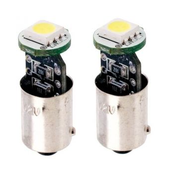 Λάμπες Led H6W / BA9ES 3Watt Error Free Canbus 12volt Λευκές Racesport LIT0537 2 Τεμάχια