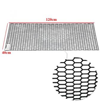 Σίτα Προφυλακτήρα Universal Πλαστική Honeycomb 120x40cm Με Τρύπα 30mm x 11mm Μαύρη