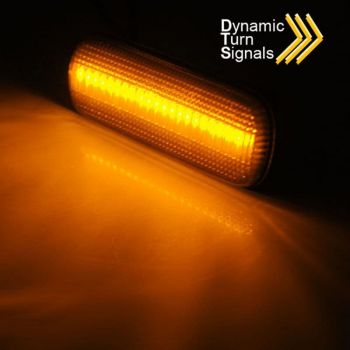 Φλας Καθρέπτη Για Citroen C4 04-11 Dynamic Led Canbus Μαύρο 2 Τεμάχια