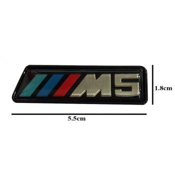 Σήμα M5 Για Καρδιές Bmw E39 Κουμπωτό 5.5cm x 1.8cm 1 Τεμάχιο