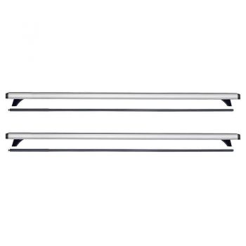 Μπάρες Οροφής Αλουμινίου CRUZ 924-014 Optima Alu T-118cm Ασημί 2 Τεμάχια