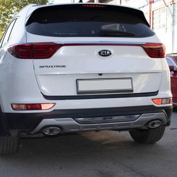 Προστατευτικό Πίσω Προφυλακτήρα Για Kia Sportage 2016-2018 Από Abs Πλαστικό Μαύρο