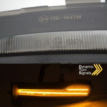 Φλας Καθρέπτη Για Volvo XC60 14-17 Facelift Smoke Dynamic Led 2 Τεμάχια