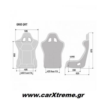 Sparco GRID Q Αγωνιστικό Κάθισμα Αυτοκινήτου 008009RNR