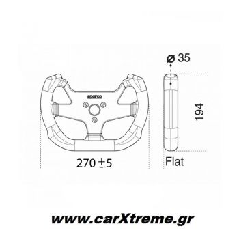 Sparco Τιμόνι Αυτοκινήτου F-10C 015PC270SSN
