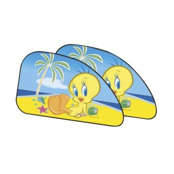 Ηλιοπροστασίες Κουρτινάκια Πλαϊνά WB Looney Tunes Tweety 64x42cm 2754 2 Τεμάχια