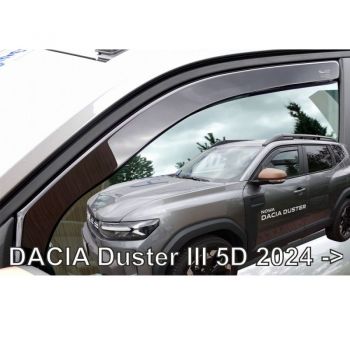 ΑΝΕΜΟΘΡΑΥΣΤΕΣ ΓΙΑ DACIA DUSTER 5D 2024+ ΖΕΥΓΑΡΙ ΑΠΟ ΕΥΚΑΜΠΤΟ ΦΙΜΕ ΠΛΑΣΤΙΚΟ HEKO - 2 ΤΕΜ