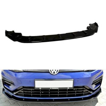 Μπροστινό Spoiler Για VW Golf VII (7.5) 17-20 R & R-Line Έκδοση Glossy Black V.1