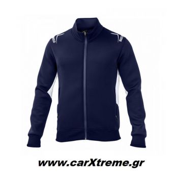 Sparco Club Full Zip Sweatshirt 01254BM Σκούρο Μπλε