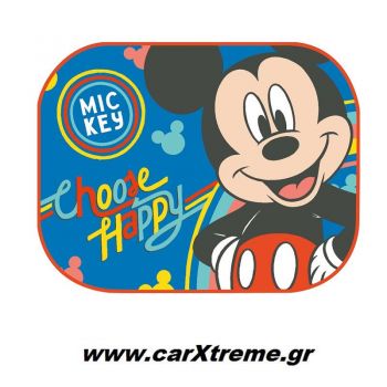 Ηλιοπροστασίες Αυτοκινήτου Πλαϊνές Minnie & Mickey με Βεντούζες 2τεμ