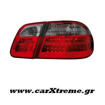 Φανάρι Πίσω Red Black Led Mercedes Benz E Class W210 95-02