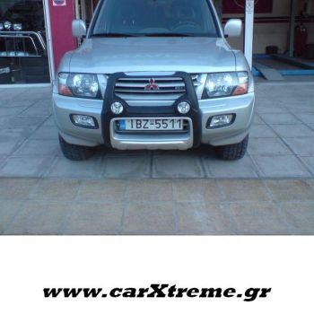 Bull Bar με Ενσωματωμένους Προβολείς για Mitsubishi Pajero 3.5 V6