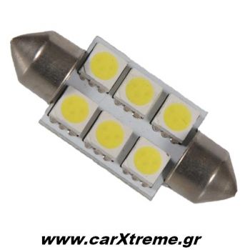 Λαμπάκια Σωληνωτά 6 SMD 36mm