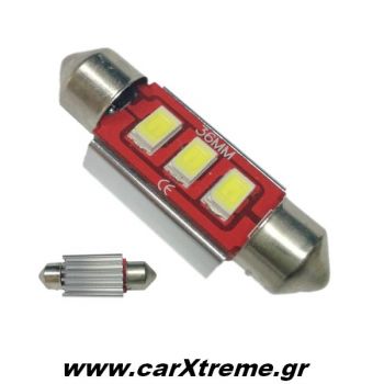 Λαμπάκια Σωληνωτά CanBus 3 SMD 36mm