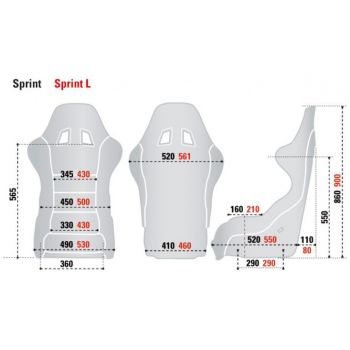 Εσωτερικό κάθισμα Sprint L Sparco